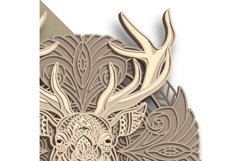 Deer multilayer SVG/ Deer cut file/ 3D layer/ Plywood cut Product Image 5