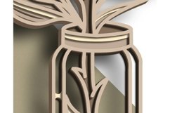 Rose multilayer SVG/ Rose cut file/ 3D layer/ Plywood cut Product Image 5