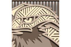 Eagle multilayer SVG/ Eagle cut file/ 3D layer/ Plywood cut Product Image 5