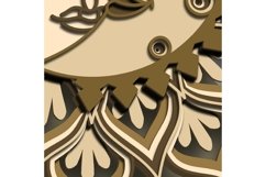 Moon Sun multilayer SVG/ Moon Sun cut file/ 3D layer/ SVG Product Image 3