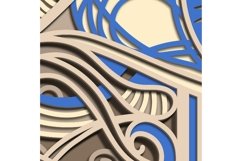 Eye multilayer SVG/ Eye cut file/ 3D layer/ Plywood cutting Product Image 8