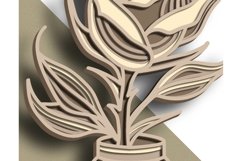 Rose multilayer SVG/ Rose cut file/ 3D layer/ Plywood cut Product Image 9