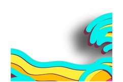 Surfing multilayer SVG/ Surfing cut file/ 3D layer Product Image 3