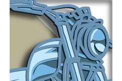 Moto multilayer SVG/ Moto cut file/ 3D layer/ Plywood cut Product Image 6