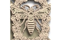 Bee multilayer SVG/ Bee cut file/ 3D layer/ Plywood cutting Product Image 7