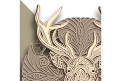 Deer multilayer SVG/ Deer cut file/ 3D layer/ Plywood cut Product Image 10