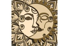 Moon Sun multilayer SVG/ Moon Sun cut file/ 3D layer/ SVG Product Image 10