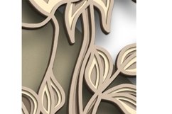 Rose multilayer SVG/ Rose cut file/ 3D layer/ Plywood cut Product Image 7
