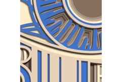 Eye multilayer SVG/ Eye cut file/ 3D layer/ Plywood cutting Product Image 6