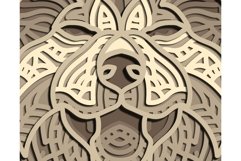 Akita multilayer SVG/ Akita cut file/ 3D layer/ Plywood cut Product Image 8
