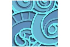 Ocean multilayer SVG/ Ocean cut file/ 3D layer/ Plywood cut Product Image 7