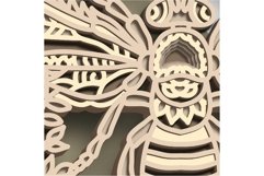 Bee multilayer SVG/ Bee cut file/ 3D layer/ Plywood cutting Product Image 5