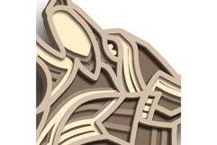 Wolf multilayer SVG/ Wolf cut file/ 3D layer/ Plywood cut Product Image 10