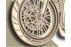 Moto multilayer SVG/ Moto cut file/ 3D layer/ Plywood cut Product Image 10
