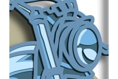 Moto multilayer SVG/ Moto cut file/ 3D layer/ Plywood cut Product Image 5
