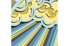 Ocean multilayer SVG/ Ocean cut file/ 3D layer/ Plywood cut Product Image 4