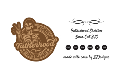 Fatherhood Skeleton Laser Cut SVG Product Image 3