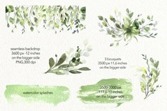 Watercolor Eucalyptus Clipart, Foliage Greenery Clipart. Product Image 5