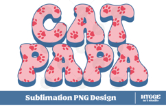American Cat Mama Papa 4th of July USA Paw DTF PNG Bundle Product Image 6