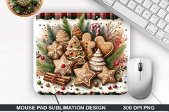 Mouse Pad Sublimation - Christmas Mouse Pad PNG Design Product Image 1