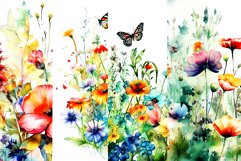 Watercolor Spring Digital Papers Product Image 2