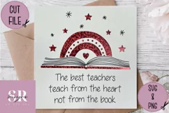 Thank you teacher card | Paper cutting | teacher card SVG Product Image 6