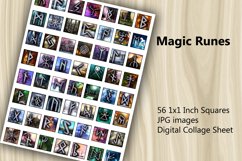 Digital Collage Sheet - Magic Runes Product Image 2