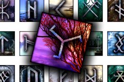 Digital Collage Sheet - Magic Runes Product Image 3