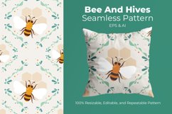 Bee And Hives - Seamless Pattern Product Image 1