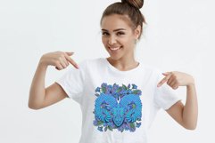 Aries png zodiac sign floral vintage boho 3 PNG Product Image 4