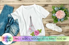 Love in Paris Design | Eiffel Tower Print | Valentines Day Product Image 1