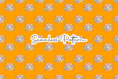 Retro Bunny Flower Seamless Pattern Product Image 1