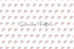 Cute Rainbow Bunny Star Seamless Pattern Product Image 1