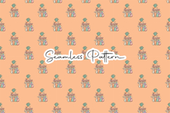 Easter Bunny Carrot Seamless Pattern Product Image 8