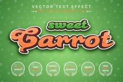 Sweet Carrot - Editable Text Effect, Font Style Product Image 1