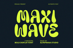 Maxi Wave - Display Font Product Image 1