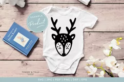 Scandinavian Style Deer - Cute Nursery Kids SVG Cut File Product Image 1