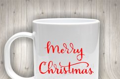 Christmas SVG - Merry Christmas cut file, handlettered Product Image 3