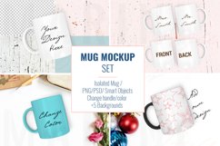 Mug mockup BUNDLE, Coffee Mug Mockup Set, Stock Photo 873 Product Image 1