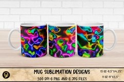 Mug Sublimation Designs ,Abstract Neon Design Mug Bundle Product Image 1