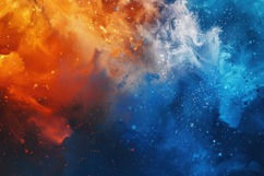 Blue and Orange Colors Background Wallpaper Product Image 1