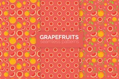 Grapefruits Seamless Patterns Product Image 1