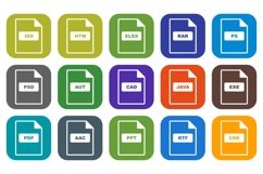 Set Of File Format Icons Product Image 1