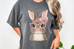 Easter Bunny png, Knit Bunny with Glasses png Product Image 9