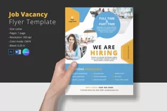 Job Vacancy / We Are Hiring Flyer. Word , Photoshop & Canva Product Image 1