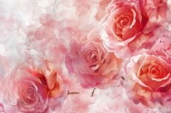Watercolor Abstract Floral Background Wallpaper Product Image 1