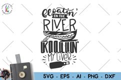 Camping -floatin on the river killin svg Product Image 1