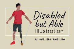 Disabled but Able Vector Illustration Product Image 1
