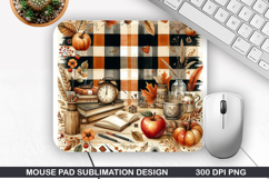 Books Mouse Pad Sublimation, Halloween Mouse Pad PNG Design Product Image 1