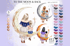 To The Moon and Back Clipart Portrait Creator Product Image 1